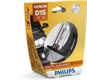 Лампа ксенонова D1S Vision 85В, 35Вт, PK32d-2 4600К (вир-во) PHILIPS 85415VIS1