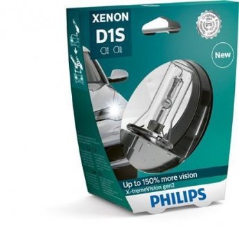 Лампа ксенон D1S 85V/35W +150% 4800K X-TREMEVISION GEN2 PHILIPS 85415XV2S1