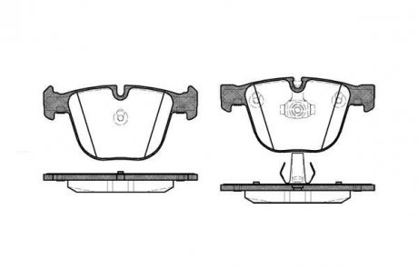 Гальмівні колодки дискові зад. Bmw E60/65/X5 (E70, F15),/X6 (E71, E72) 3.0-4.4 08- REMSA 089200 (фото 1)