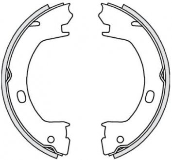 Гальмівні колодки ручного гальма REMSA 473900
