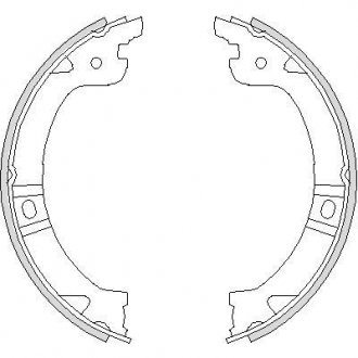 Гальмівні колодки ручного гальма REMSA 474400