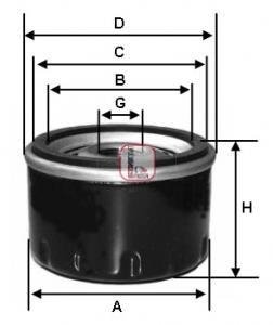 Фільтр масляний SOFIMA S8540R (фото 1)