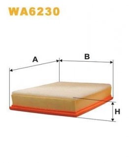 ФІЛЬТР ПОВІТРЯ WIX FILTERS WA6230