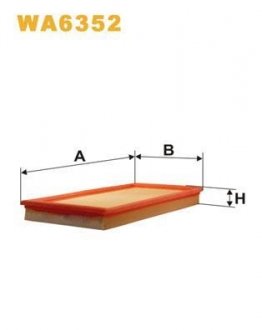 ФІЛЬТР ПОВІТРЯ WIX FILTERS WA6352
