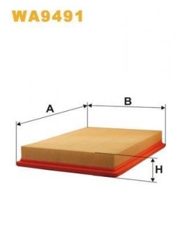 Фільтр повітря WIX FILTERS WA9491 (фото 1)
