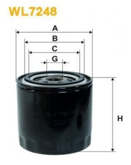 Фільтр масла WIX FILTERS WL7248