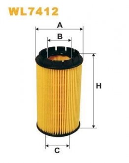 Фільтр оливи WIX FILTERS WL7412