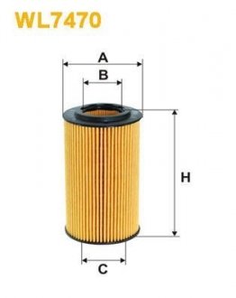 Фільтр оливи WIX FILTERS WL7470