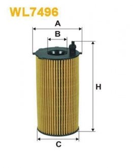 Фільтр оливний WIX FILTERS WL7496